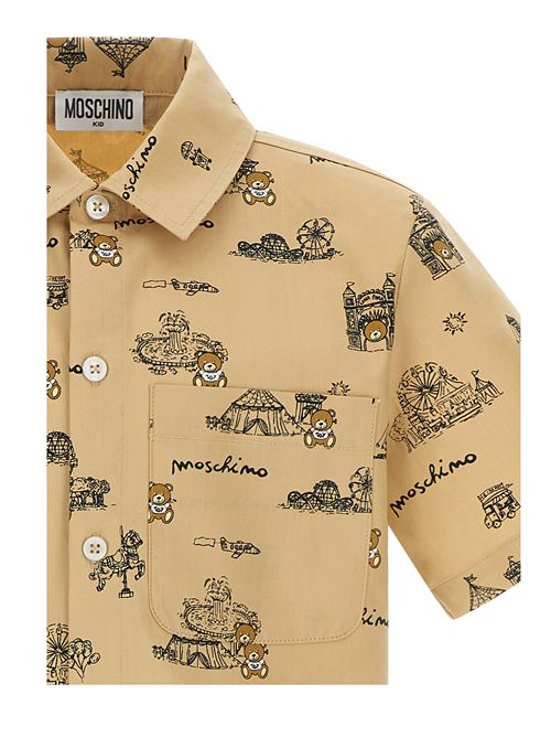 Camicia, bambino, logata. MOSCHINO | HMC01G LLB4783445